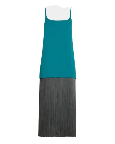 Alaïa Fringe Poplin Maxi Slip Dress | Thumbnail 1 Alaïa Fringe Poplin Maxi Slip Dress | Thumbnail 1