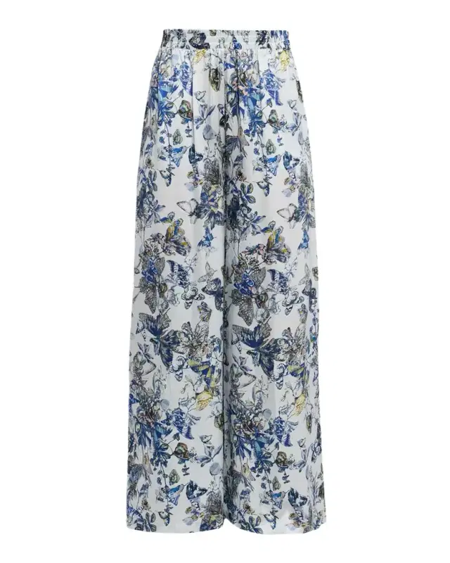 L 'Agence Lillian Silk Wide-Leg Pants