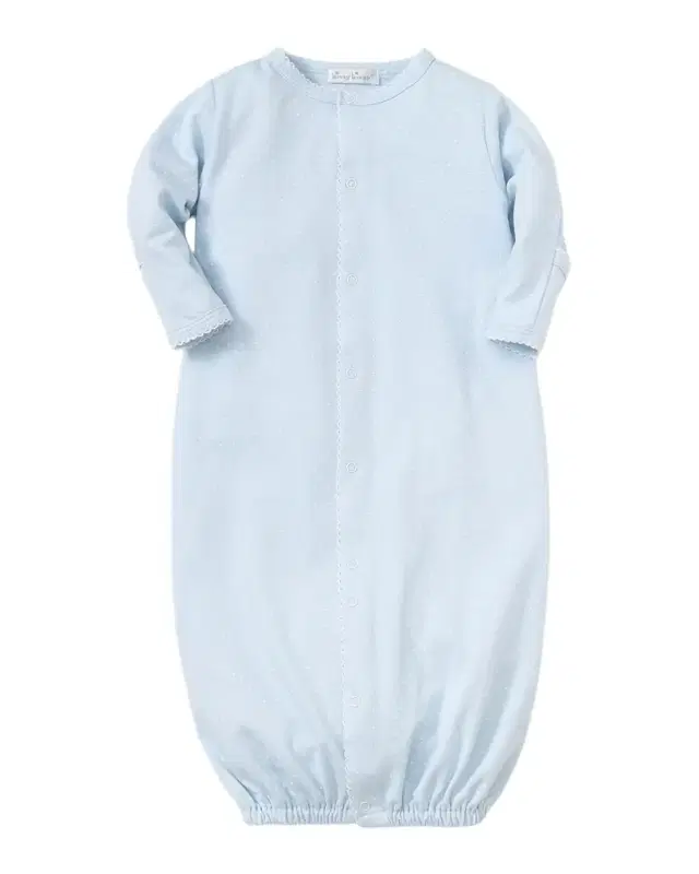 Kissy Kissy Boy 's Dot-Printed Convertible Gown, Size Preemie-S