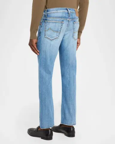 Jacob Cohen Men's Slim Stretch Faded Light-Wash Denim Jeans | Thumbnail 3 Jacob Cohen Men's Slim Stretch Faded Light-Wash Denim Jeans | Thumbnail 3