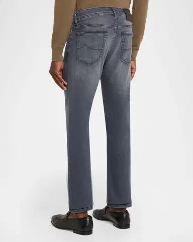 Jacob Cohen Men's Slim Stretch Grey Denim Jeans | Thumbnail 3 Jacob Cohen Men's Slim Stretch Grey Denim Jeans | Thumbnail 3
