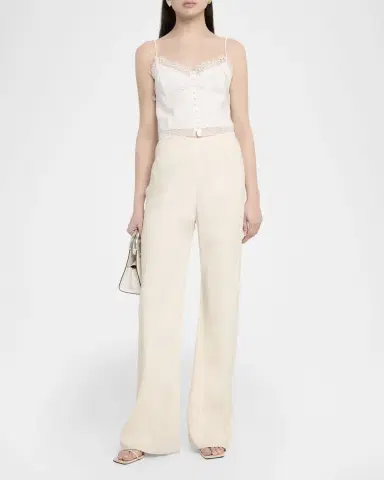 Ramy Brook Ayda Lace-Trim Linen Tank Top | Thumbnail 2 Ramy Brook Ayda Lace-Trim Linen Tank Top | Thumbnail 2