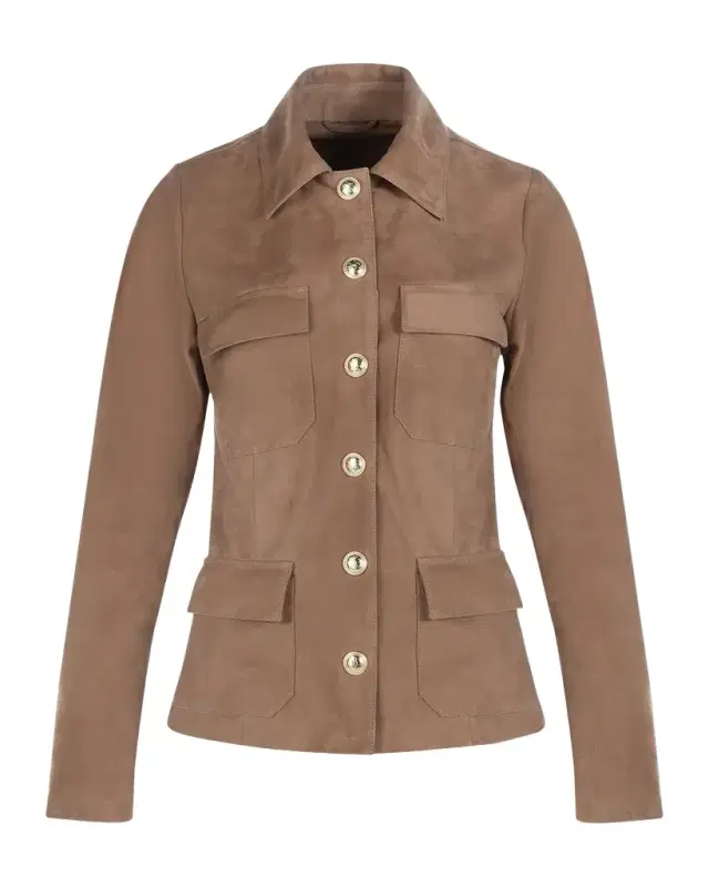 Metis Suede Single-Breasted Jacket