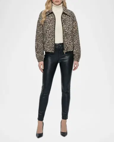 Gorski Metis Leopard-Print Suede Drawstring Jacket | Thumbnail 2