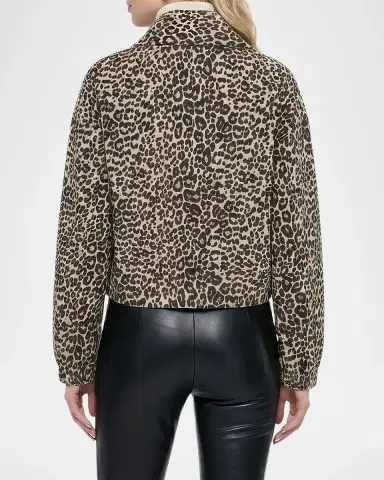 Gorski Metis Leopard-Print Suede Drawstring Jacket | Thumbnail 3