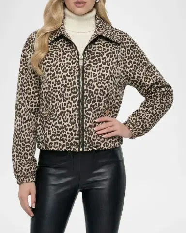 Gorski Metis Leopard-Print Suede Drawstring Jacket | Thumbnail 5