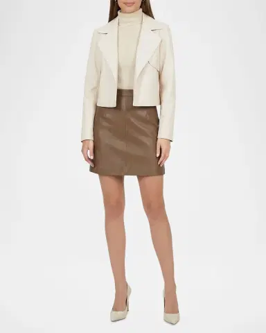 Gorski Select Lamb Leather Open-Front Jacket | Thumbnail 2