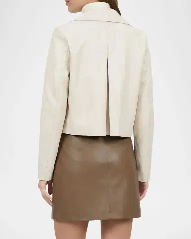 Gorski Select Lamb Leather Open-Front Jacket | Thumbnail 3