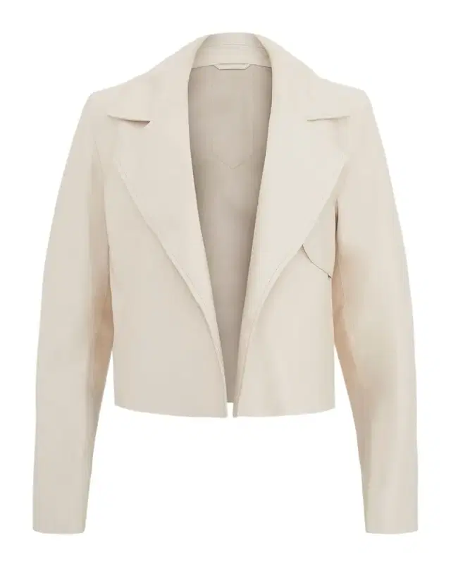 Gorski Select Lamb Leather Open-Front Jacket