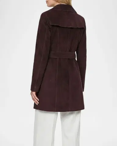 Gorski Metis Suede Belted Trench Coat | Thumbnail 3 Gorski Metis Suede Belted Trench Coat | Thumbnail 3