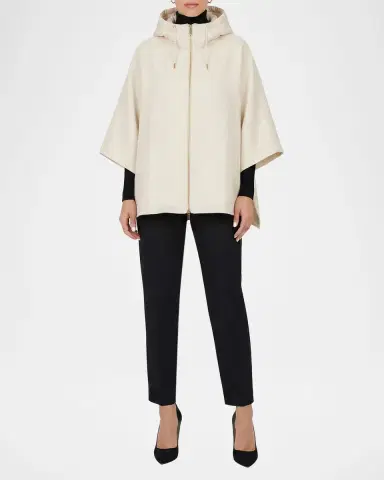Gorski Cashmere And Wool Hooded Poncho | Thumbnail 2