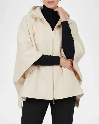 Gorski Cashmere And Wool Hooded Poncho | Thumbnail 5