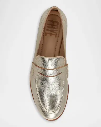 Frye Faith Metallic Leather Penny Loafers | Thumbnail 5 Frye Faith Metallic Leather Penny Loafers | Thumbnail 5