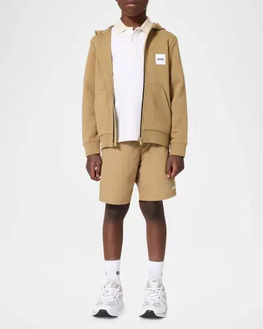BOSS Boy's Cotton Bermuda Shorts, Size 8 | Thumbnail 2 BOSS Boy's Cotton Bermuda Shorts, Size 8 | Thumbnail 2