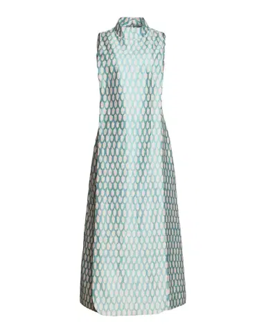 Frances Valentine Carlyle Layered Scallop-Print Maxi Dress | Thumbnail 1