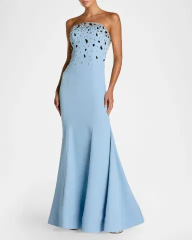 Mac Duggal Strapless Embellished Mermaid Gown | Thumbnail 2