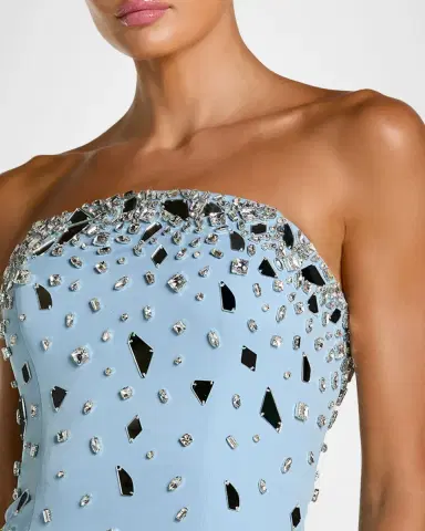 Mac Duggal Strapless Embellished Mermaid Gown | Thumbnail 3