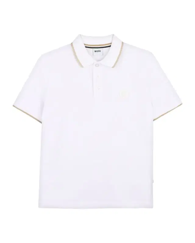 Boy 's Short-Sleeved Cotton Polo Shirt, Size 4-
