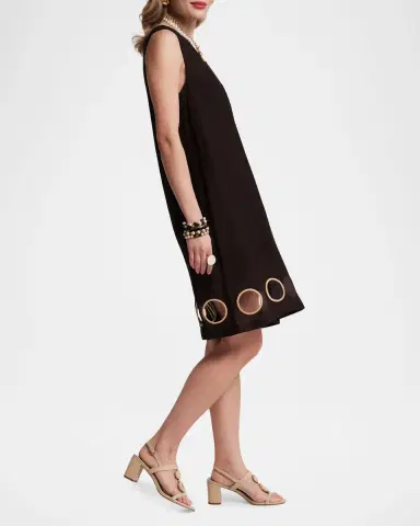 Frances Valentine Lilly Sleeveless Cutout Shift Dress | Thumbnail 4