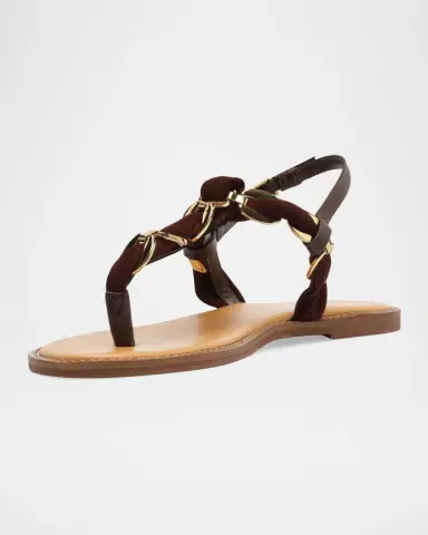 Schutz Camellia Braided Mixed Leather Thong Sandals | Thumbnail 4 Schutz Camellia Braided Mixed Leather Thong Sandals | Thumbnail 4