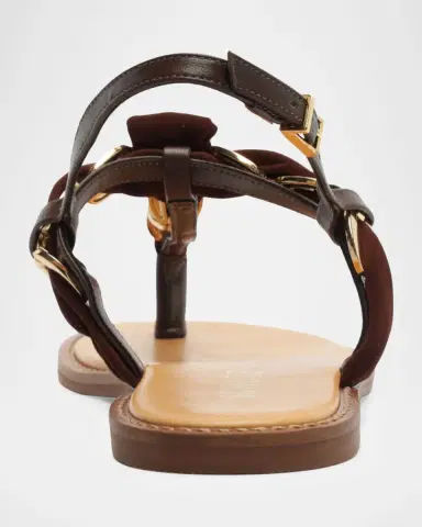 Schutz Camellia Braided Mixed Leather Thong Sandals | Thumbnail 5 Schutz Camellia Braided Mixed Leather Thong Sandals | Thumbnail 5