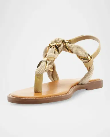 Schutz Camellia 20MM Braided Flat Sandals | Thumbnail 4 Schutz Camellia 20MM Braided Flat Sandals | Thumbnail 4