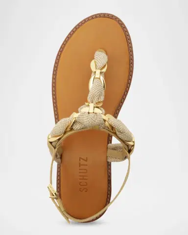 Schutz Camellia 20MM Braided Flat Sandals | Thumbnail 6 Schutz Camellia 20MM Braided Flat Sandals | Thumbnail 6