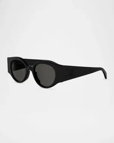 Celine Triomphe Stamp 50mm Round Sunglasses | Thumbnail 2