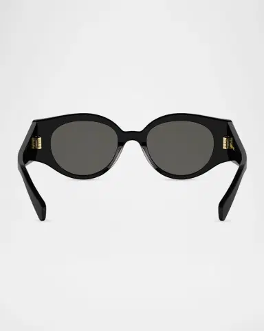 Celine Triomphe Stamp 50mm Round Sunglasses | Thumbnail 5