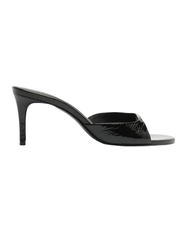 75mm Arlette Patent Leather Mules