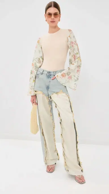 Maison Margiela Floral Sleeve Bodysuit | Thumbnail 5