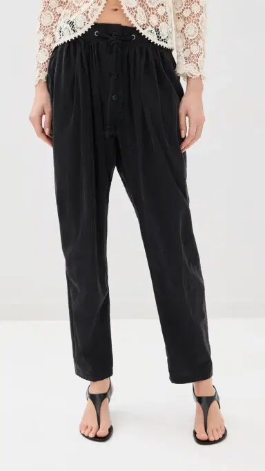 Isabel Marant Falcona Pants Black | Thumbnail 2 Isabel Marant Falcona Pants Black | Thumbnail 2