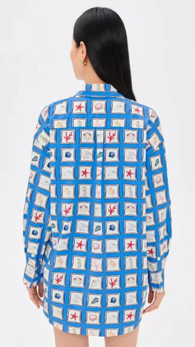Stylest x Lia Burke Libaire Quick-Drying Button Down Beach Shirt Seaside | Thumbnail 3 Stylest x Lia Burke Libaire Quick-Drying Button Down Beach Shirt Seaside | Thumbnail 3