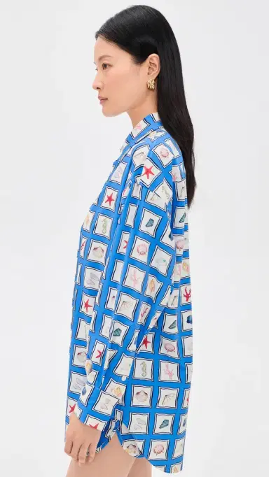 Stylest x Lia Burke Libaire Quick-Drying Button Down Beach Shirt Seaside | Thumbnail 4 Stylest x Lia Burke Libaire Quick-Drying Button Down Beach Shirt Seaside | Thumbnail 4