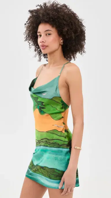 Donde Esteban Magdalena Silk Mini Dress ulti | Thumbnail 4