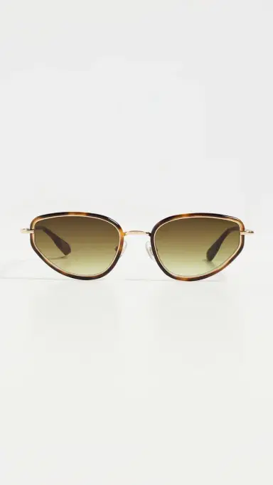 Krewe Leah Sunglasses 18k & Maple One Size | Thumbnail 2 Krewe Leah Sunglasses 18k & Maple One Size | Thumbnail 2