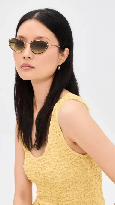 Krewe Leah Sunglasses 18k & Maple One Size | Thumbnail 3 Krewe Leah Sunglasses 18k & Maple One Size | Thumbnail 3