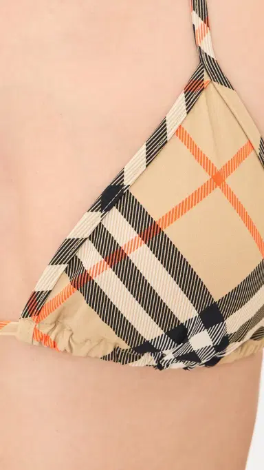 Burberry Sadie Check Bikini Top Sand L | Thumbnail 6 Burberry Sadie Check Bikini Top Sand L | Thumbnail 6