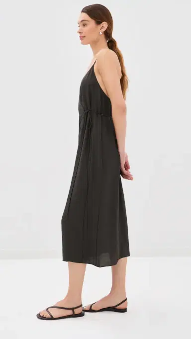 Tibi Summer Slip Wrap Dress Chocolate Brown 2 | Thumbnail 4