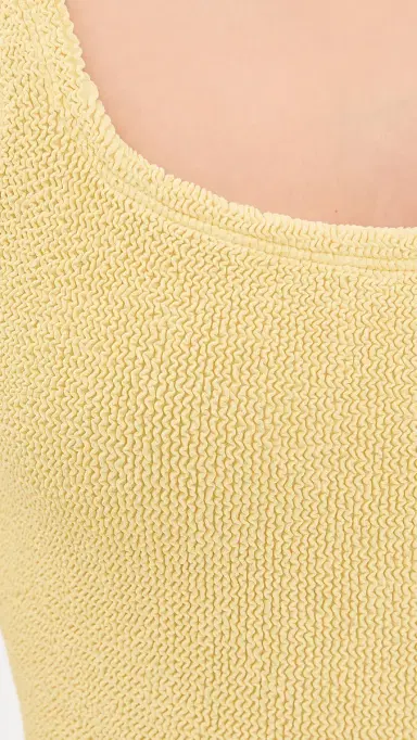Hunza G Square Neck One Piece Butter One Size | Thumbnail 6