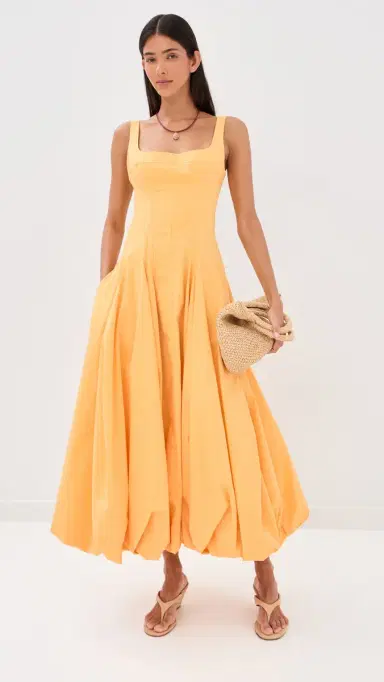 Simkhai Hally Bubble Dress Mango 8 | Thumbnail 5