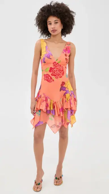 Donde Esteban Guava Flores Mini Dress Pink ulti | Thumbnail 2 Donde Esteban Guava Flores Mini Dress Pink ulti | Thumbnail 2