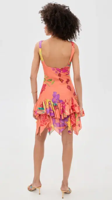Donde Esteban Guava Flores Mini Dress Pink ulti | Thumbnail 3 Donde Esteban Guava Flores Mini Dress Pink ulti | Thumbnail 3