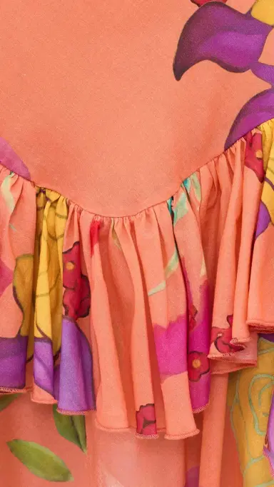 Donde Esteban Guava Flores Mini Dress Pink ulti | Thumbnail 6 Donde Esteban Guava Flores Mini Dress Pink ulti | Thumbnail 6
