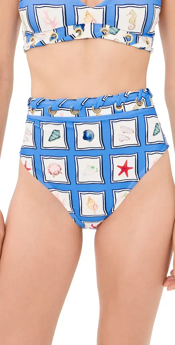 STYLEST x ia Burke ibaire DreamSculpt High Waist Grommet Bikini Bottoms Seaside