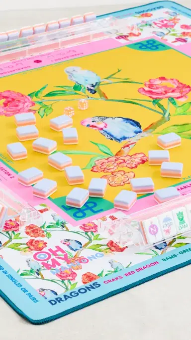 Oh My Mahjong Spring Fling x Brooke Wright Mahjong Mat | Thumbnail 2 Oh My Mahjong Spring Fling x Brooke Wright Mahjong Mat | Thumbnail 2