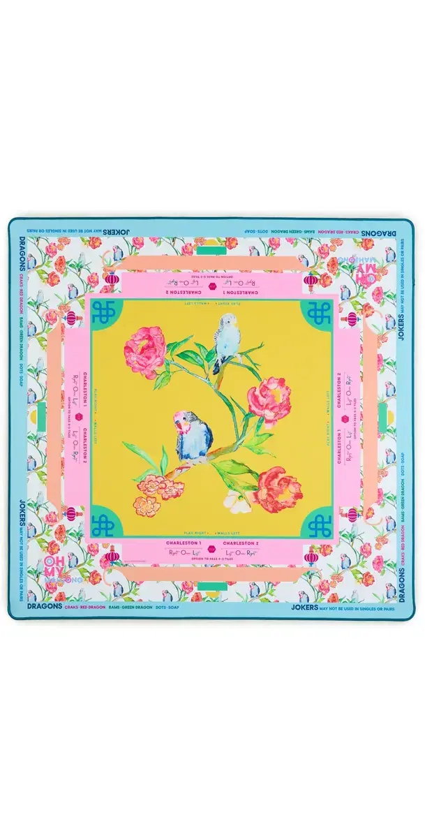 Oh My Mahjong Spring Fling x Brooke Wright Mahjong Mat Yellow One Size