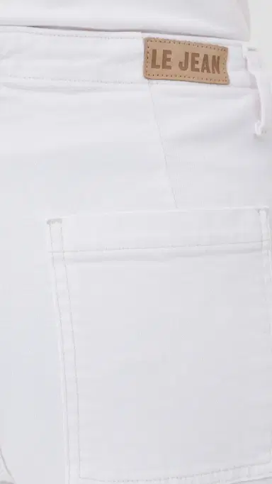 Le Jean Petite Utility Jeans White | Thumbnail 6 Le Jean Petite Utility Jeans White | Thumbnail 6