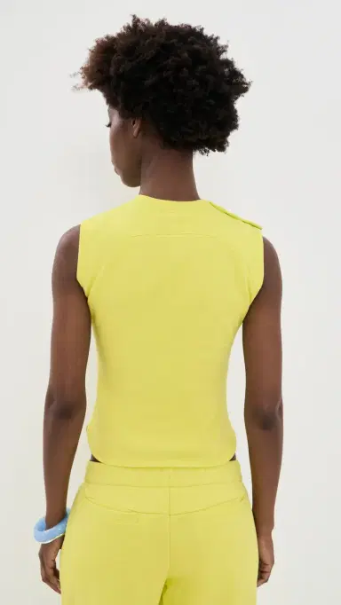 Peachy Den Trixie Sweat Vest Top Highlighter S | Thumbnail 3
