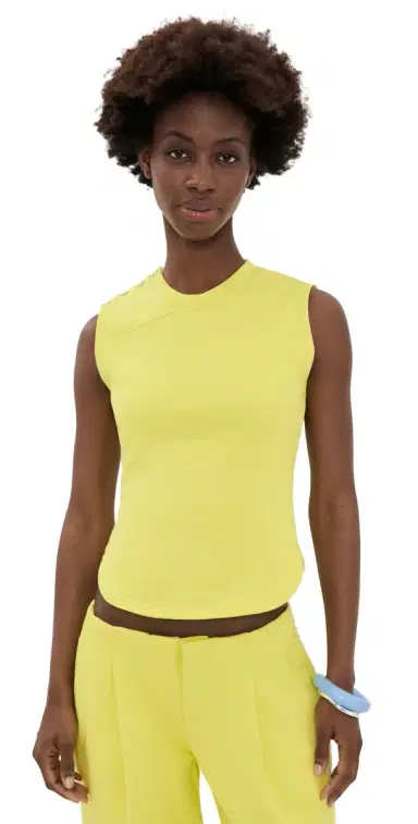 Peachy Den Trixie Sweat Vest Top Highlighter S | Thumbnail 1